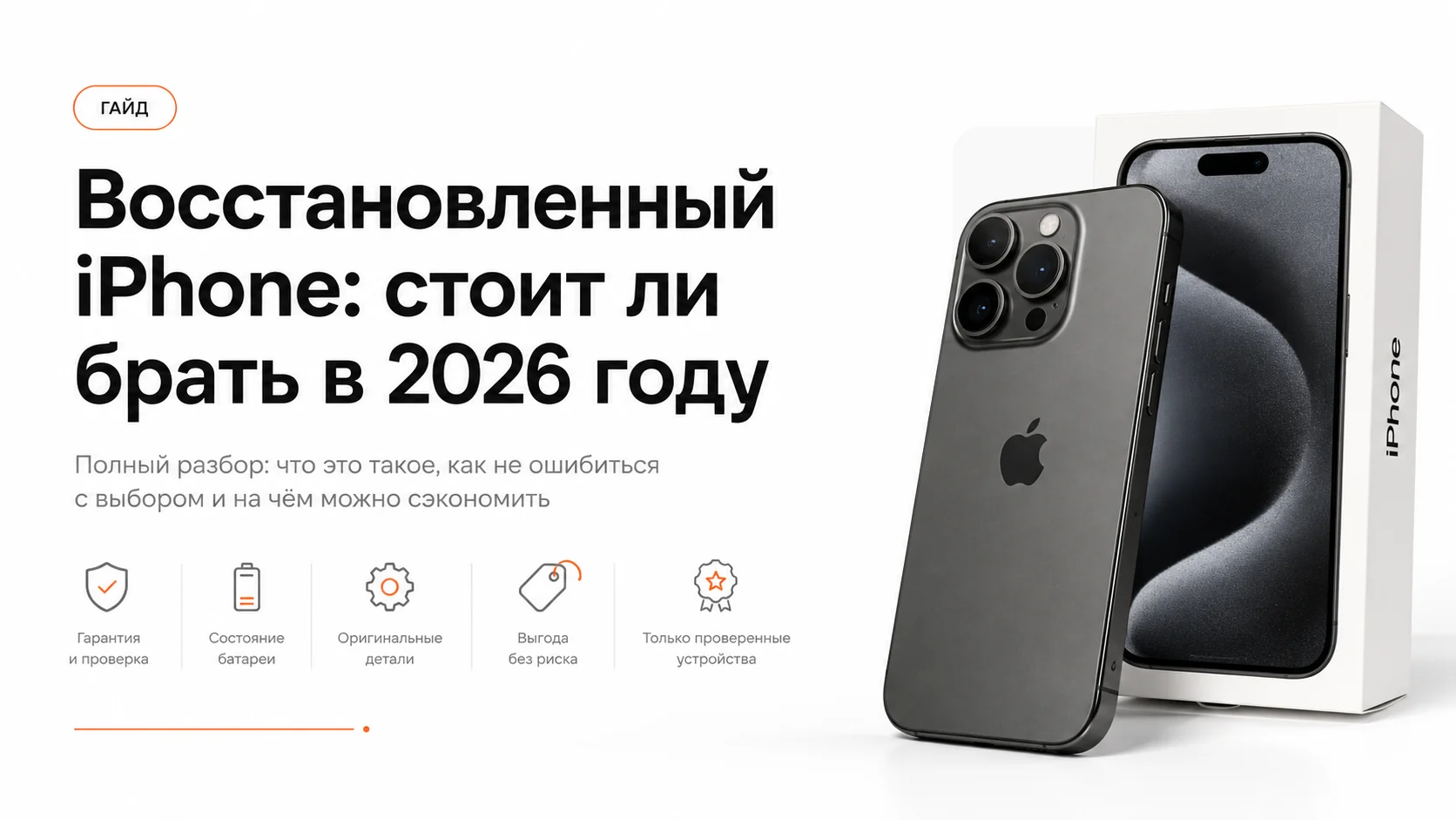 Инфографика: плюсы и минусы восстановленного iPhone, часть 2