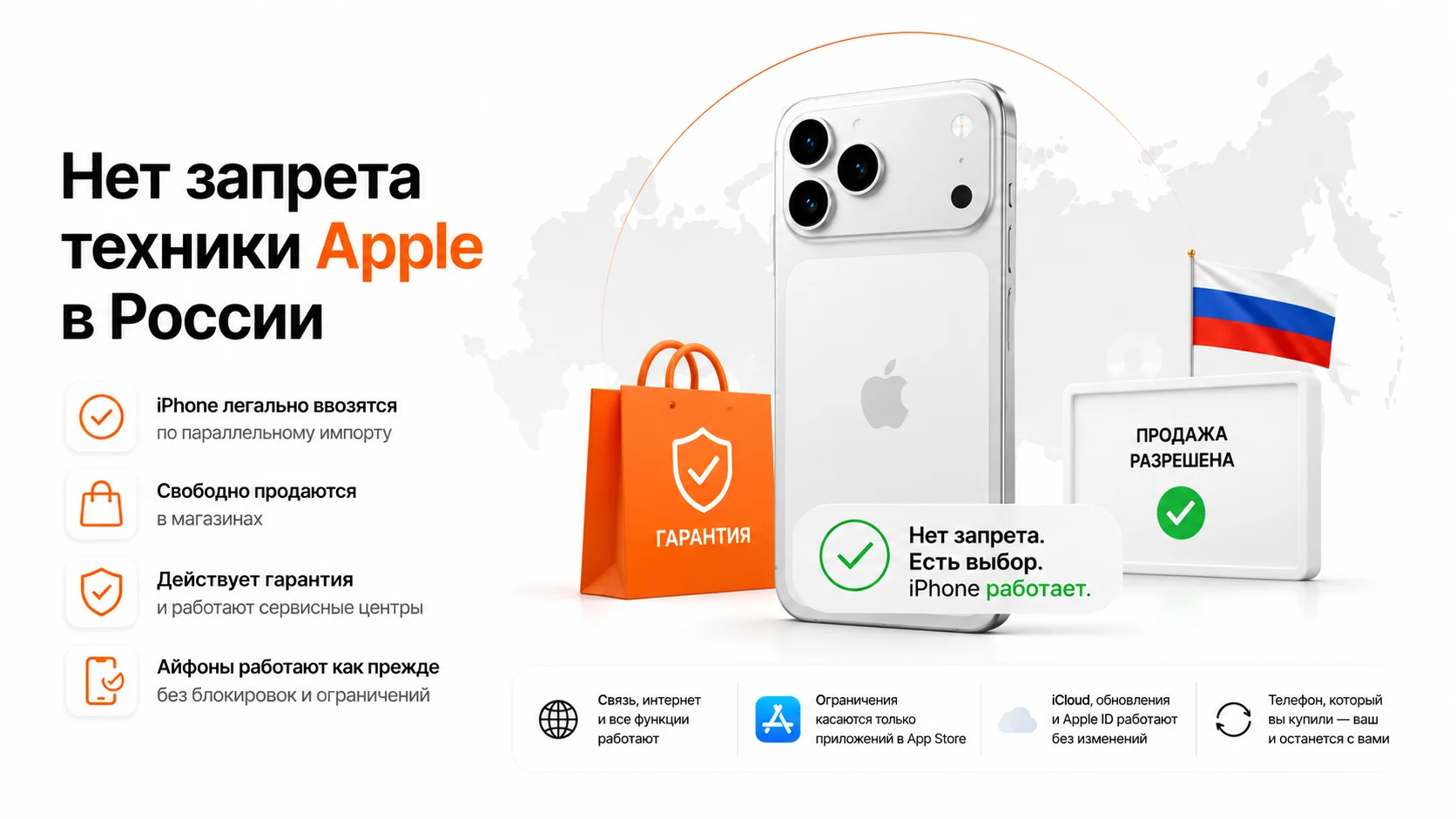 Инфографика: могут ли запретить iPhone в России