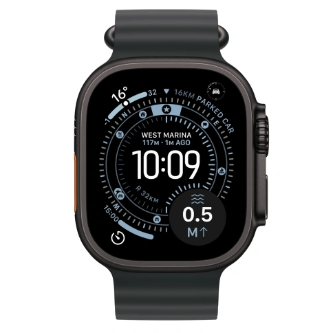 Apple Watch Ultra 3 Black Titanium Ocean Band фото 2