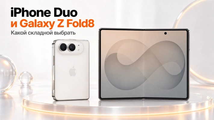 iPhone Duo или Samsung Galaxy Z Fold8: что выбрать в России