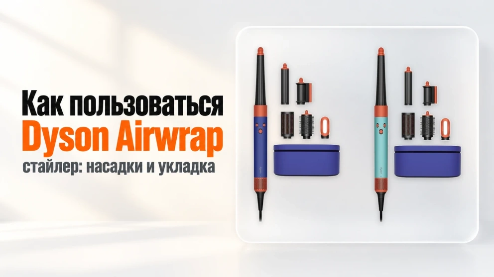 Как пользоваться стайлером Dyson Airwrap: насадки и укладка
