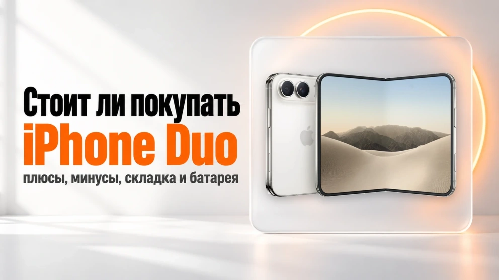 Стоит ли покупать iPhone Duo: плюсы, минусы, складка и батарея
