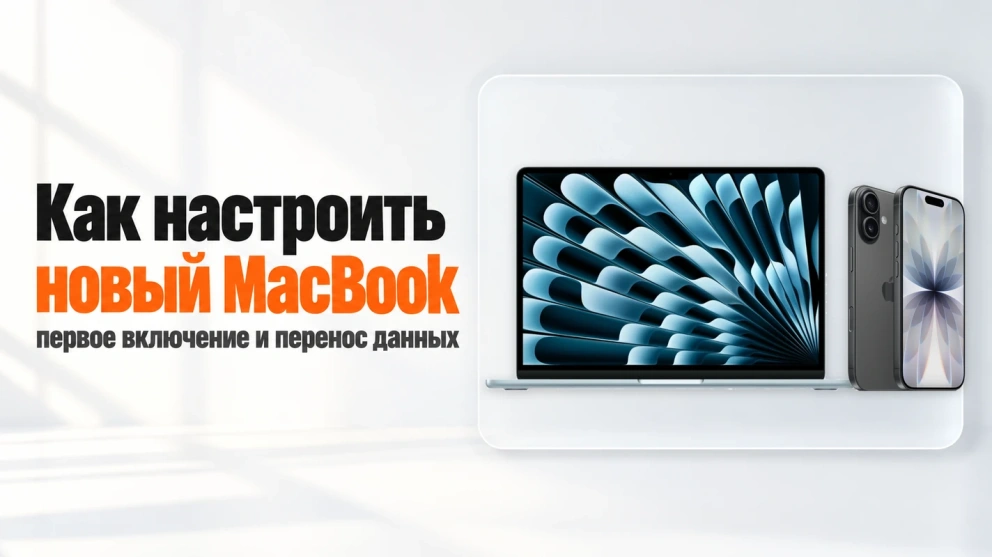 Как настроить новый MacBook: первое включение и перенос данных