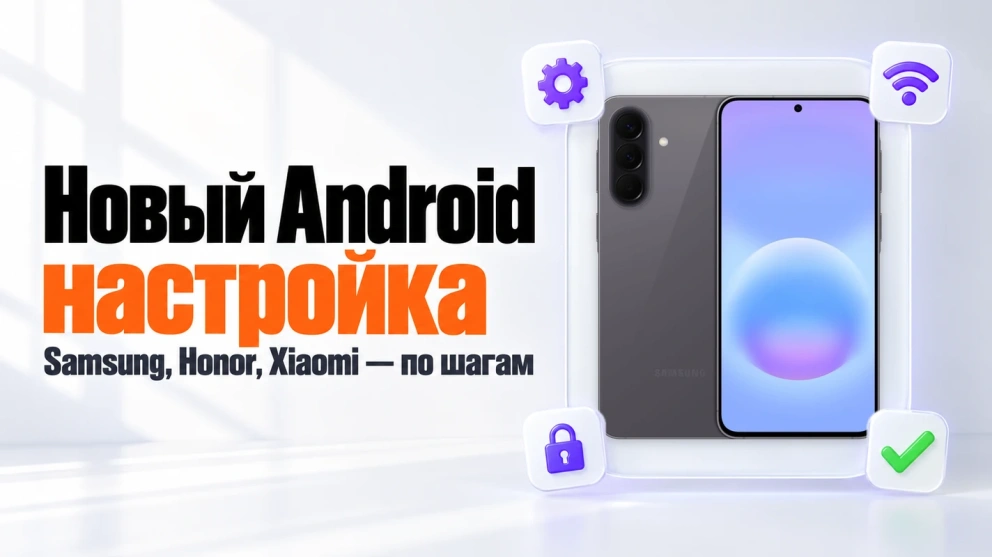 Как настроить новый Android-смартфон: Samsung, Honor, Xiaomi
