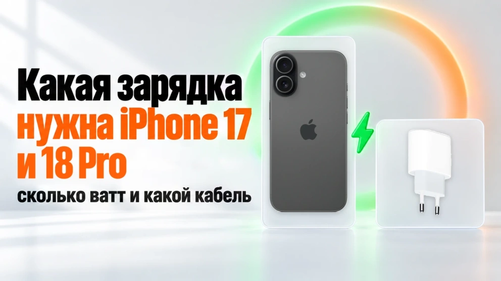 Какая зарядка нужна iPhone 17 и 18 Pro: сколько ватт и какой кабель